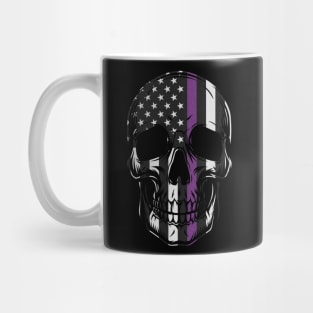 Security Thin Purple Line Mug